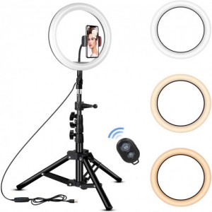 18-inch LED Ring Light & Temperature Control Full Set with Stand and Carry Bag