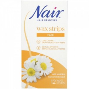 Nair Hair Remover Face Wax Strips for Face 12 PCS