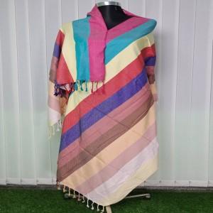 Arong rainbow biscoch shawl 02