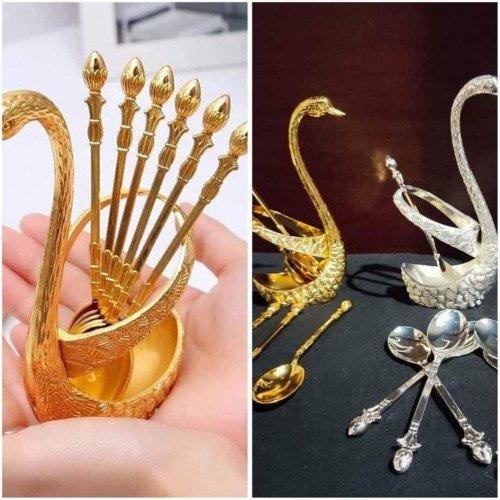 Swan spoon stand holder set | Products | B Bazar | A Big Online Market Place and Reseller Platform in Bangladesh