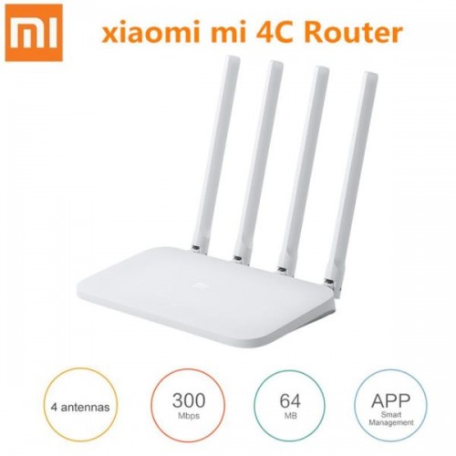 Xiaomi Mi 4C Wireless Router 2.4GHz / 300Mbps / Four Antennas | Products | B Bazar | A Big Online Market Place and Reseller Platform in Bangladesh