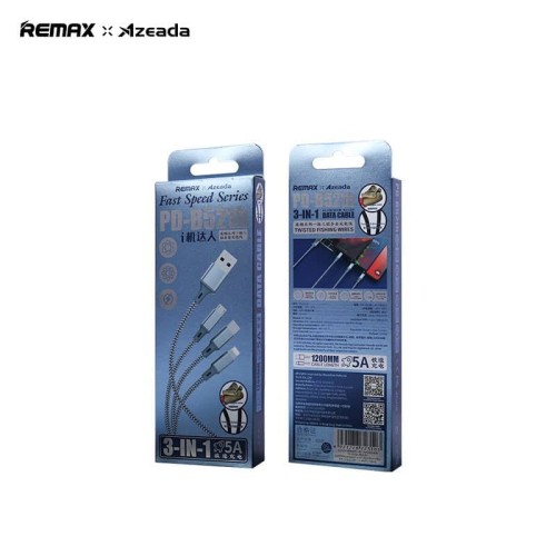 Remax REMAX Azeada Fast Speed Series 3-in-1 Cable | Products | B Bazar | A Big Online Market Place and Reseller Platform in Bangladesh