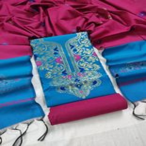 Half silk jamdani mina kari work three pcs 15 | Products | B Bazar | A Big Online Market Place and Reseller Platform in Bangladesh