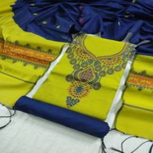 Half silk jamdani mina kari work three pcs 9 | Products | B Bazar | A Big Online Market Place and Reseller Platform in Bangladesh