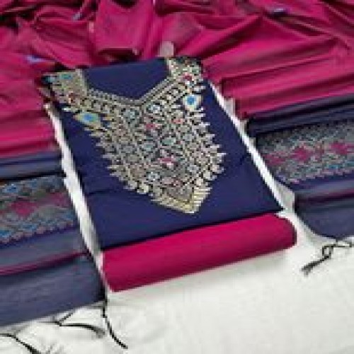 Half silk jamdani mina kari work three pcs 18 | Products | B Bazar | A Big Online Market Place and Reseller Platform in Bangladesh
